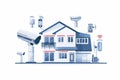 Cameras in smart homes apply AI security updates and machine learning to network sensors and safeguard seniors.