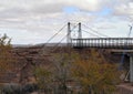 Cameron, Arizona Suspension Bridge Royalty Free Stock Photo