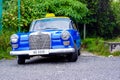 Cameron Highlands - December 30, 2013: A classic Mercedes taxi i