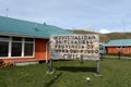 The Cameron village centre of the municipality of Temaukel. Tierra Del Fuego. Royalty Free Stock Photo