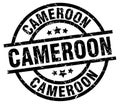 Cameroon black round stamp