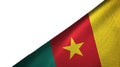 Cameroon flag right side with blank copy space