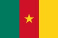 Cameroon flag vector.Illustration of Cameroon flag