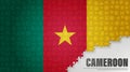 Cameroon jigsaw flag background Royalty Free Stock Photo