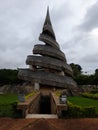 Cameroon monument of reunification side and wide view