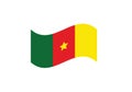 Cameroon outline map country shape