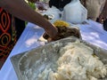Cameroonian food Fufu, Eru and Garri
