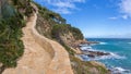 Cami de Ronda, a Coastal Path along Costa Brava Royalty Free Stock Photo