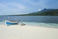 Camiguin island outrigger fishing boat philippines Royalty Free Stock Photo