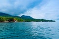 Camiguin Island, Philippines, under dramatic sky