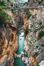 Caminito Del Rey - mountain path along steep cliffs, Spain