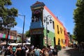 Caminito, one of the most famous streets in the quarter La Boca in Buenos Aires. Argentina Royalty Free Stock Photo