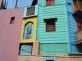 Colorful Houses in Caminito, La boca, Buenos Aires. Royalty Free Stock Photo