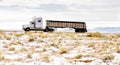 camion on road, Arizona, USA Royalty Free Stock Photo