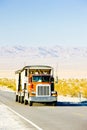 camion on road, California, USA Royalty Free Stock Photo