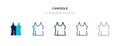 Camisole icon in different style vector illustration. two colored and black camisole vector icons designed in filled, outline,