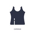 camisole icon on white background. Simple element illustration from clothes concept