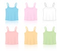 Camisole templates Royalty Free Stock Photo