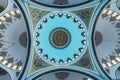 View of the dome inside of Istanbul Camlica Mosque, Turkey Royalty Free Stock Photo