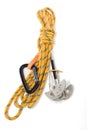 Camming Device and rope Royalty Free Stock Photo