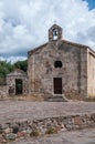 Sardinia. San Giovanni Suergiu. Palmas. Ancient Church of Santa Maria di Palmas, 11th century AD. Main facade