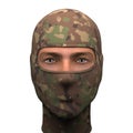 Camo Balaclava mask Royalty Free Stock Photo