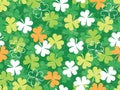 Camo Clover Seamless Vector Pattern