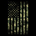 Camo Flag - Camouflage - USA - American distressed flag Royalty Free Stock Photo