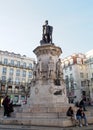 Camoes Monument, unveiled in 1867, in Chiado, Lisbon, Portugal