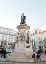 Camoes Monument, unveiled in 1867, in Chiado, Lisbon, Portugal