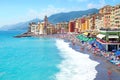 Camogli beach liguria italy