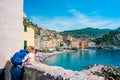 Camogli colorful fishing village on Riviera di Levante, Liguria, Italy
