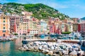 Camogli colorful fishing village on Riviera di Levante, Liguria, Italy