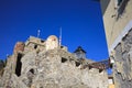 Camogli`s castle of Dragonara in the fishing village of Camogli, Gulf of Paradise, Portofino National Park, Genova, Liguria, Italy Royalty Free Stock Photo