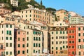 Camogli typical village with colorful houses in Italy
