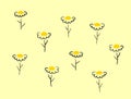 Camomile set. White daisy chamomile icon. Cute round flower plant collection. Love card symbol.