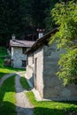 Camonica Valley, Valbione, Ponte di Legno, Italy Traditional alpine houses