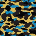 camouflage army or hunting texture seamless pattern Royalty Free Stock Photo