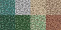 Camouflage army set seamless pattern. Military texture seamless pattern or background. 8 green and brown seamless patterns. Vector Royalty Free Stock Photo