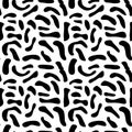 unique Camouflage black and white seamless pattern vector illustration design for fashion textile print and wrapping background Royalty Free Stock Photo