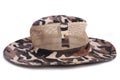 Camouflage cap chapeau dicer hat headgear Royalty Free Stock Photo