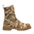 Camouflage combat boot Royalty Free Stock Photo
