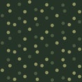 Camouflage dots background green seamless pattern Royalty Free Stock Photo