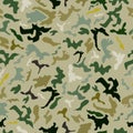 Camouflage effect of green and blue colors on a gray color Royalty Free Stock Photo