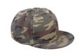 Camouflage hip-hop rap cap Royalty Free Stock Photo