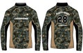 Camouflage long sleeve t shirt, Sports jersey design concept vector template, sports jersey concept with front and back view for