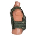 Camouflage, military body armor, mannequin