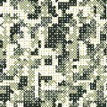 Camouflage military halftone pattern background. Vector illustration, EPS Royalty Free Stock Photo