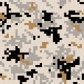 Camouflage military pixel Royalty Free Stock Photo