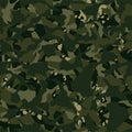 Camouflage outdoor disruptive khaki seamless pattern